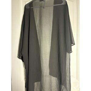 Kate Kasin Large Black Sheer Coverup
